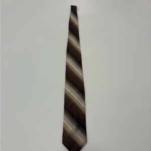 Croft&Barrow Brown Striped Men's Silk Tie